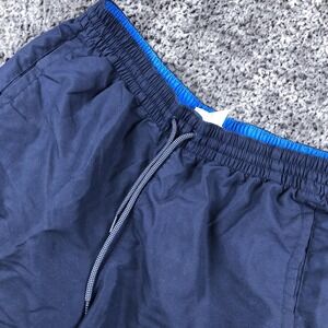 Nike‎ Shorts Mens Medium Blue Swim Trunks Elastic Waist Just Do It NESSC475-440